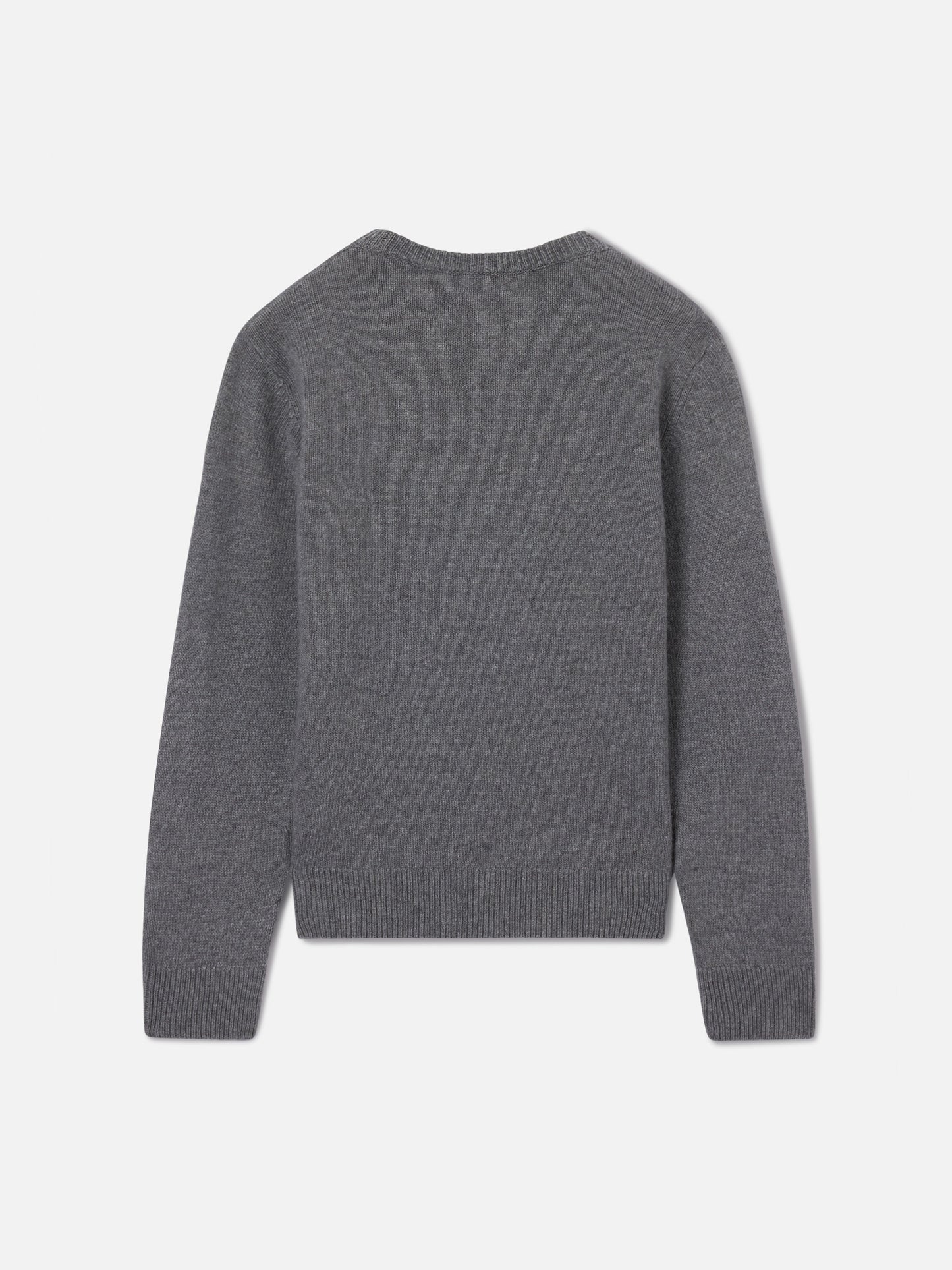 Prenda de punto con cuello redondo Douglas en gris con lettering Trouble Maker 