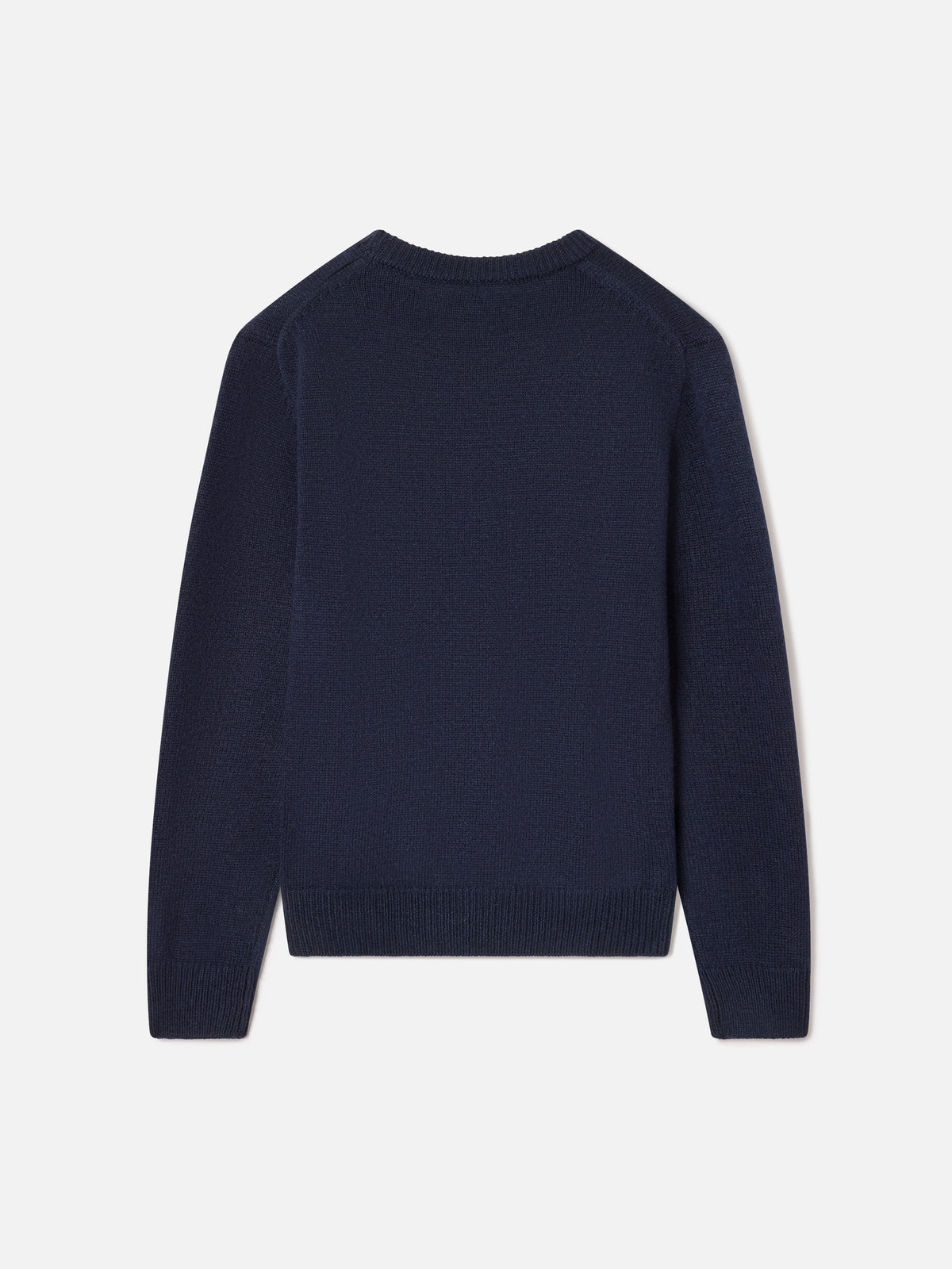 Navy blue Douglas crewneck knit with teddy bear patch
