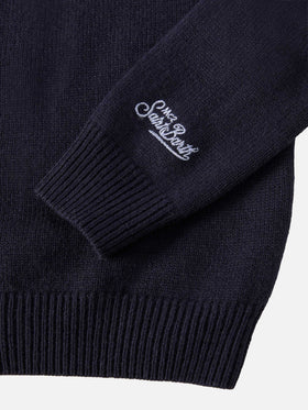 Sweater Douglas in cashmere blend with Sciupa Femmine jacquard