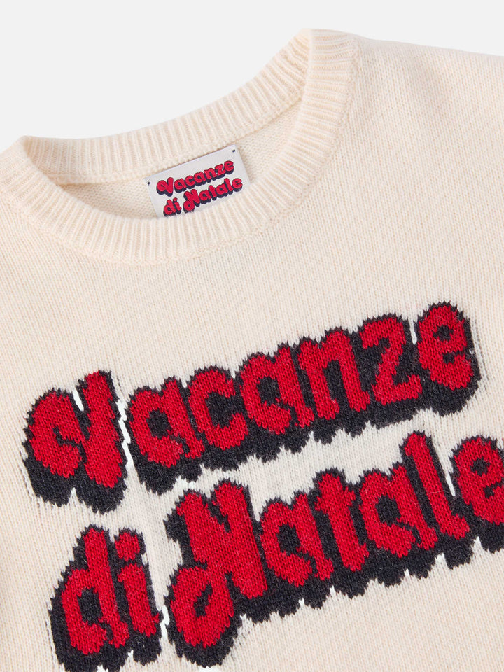 Douglas sweater in cashmere blend with Vacanze di Natale jacquard | VACANZE DI NATALE SPECIAL EDITION