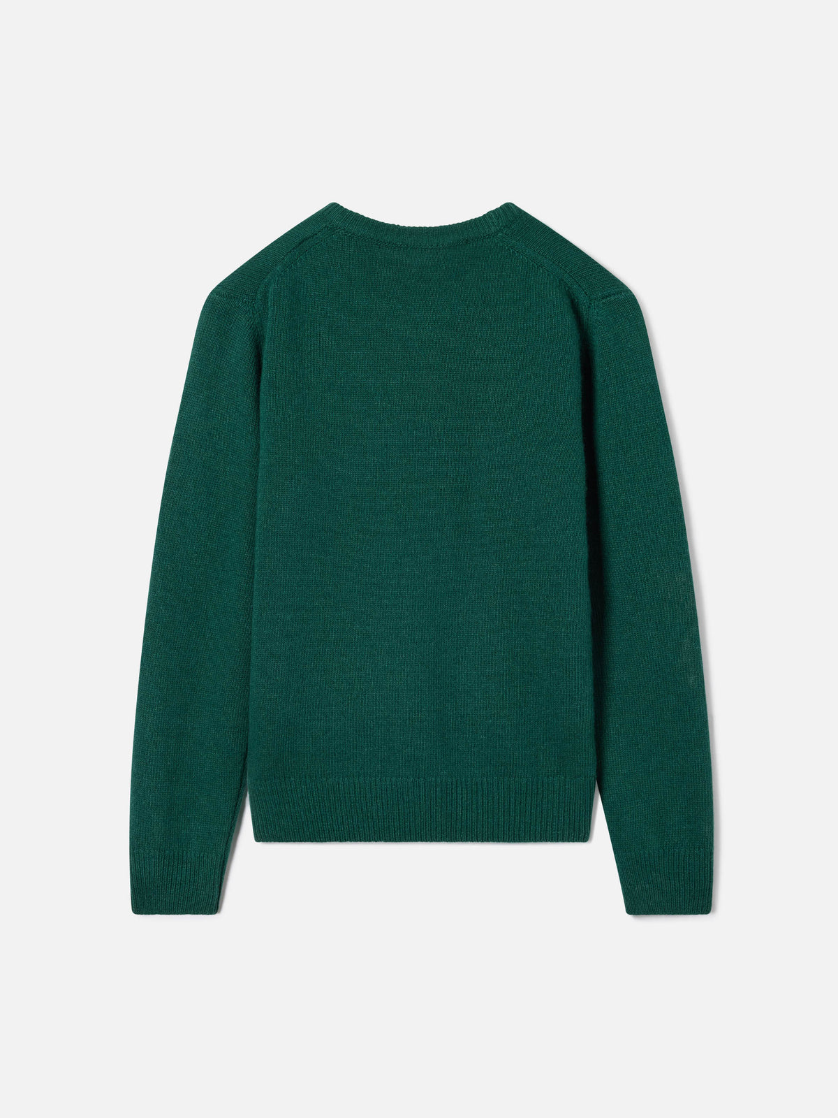 Jersey de punto con cuello redondo Green Douglas con bordado Piccolo Lord 