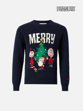 Girocollo Douglas in misto cashmere con jacquard Peanuts | PEANUTS SPECIAL EDITION