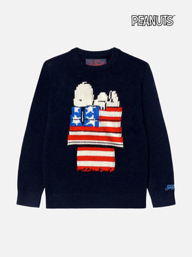 Kid sweater with Snoopy jacquard print | Peanuts™ Special Edition