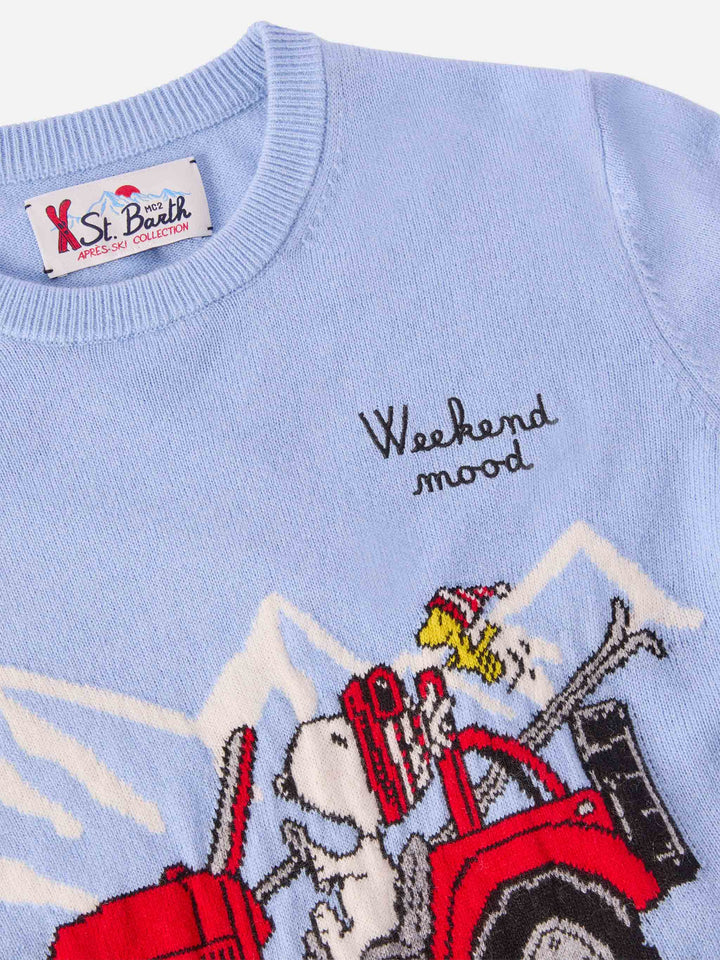 Sweater Douglas Light in cashmere blend with Snoopy jacquard | PEANUTS SPECIAL EDITION