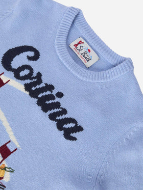 Sweater Douglas in cashmere blend with Cortina jacquard