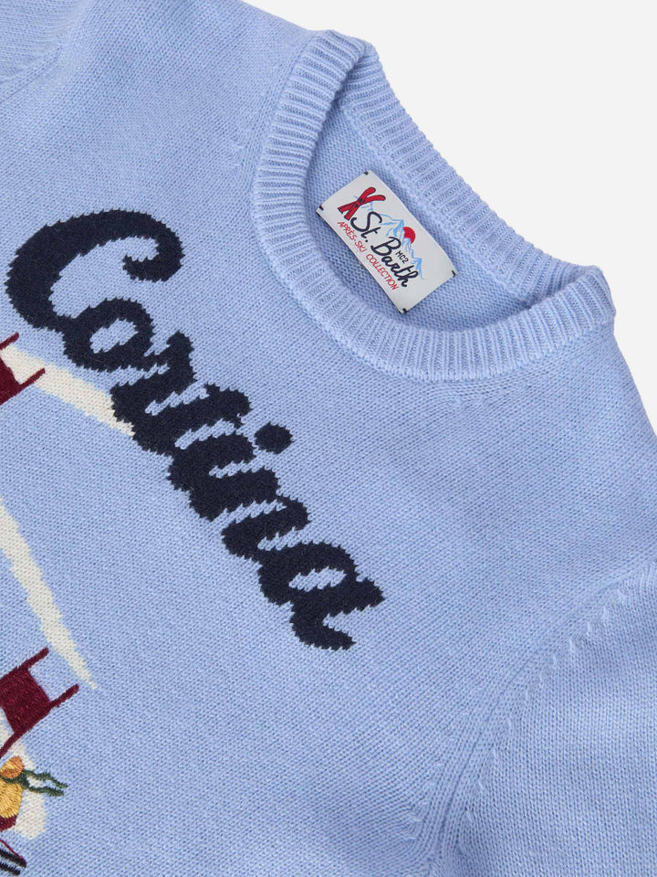Sweater Douglas in cashmere blend with Cortina jacquard