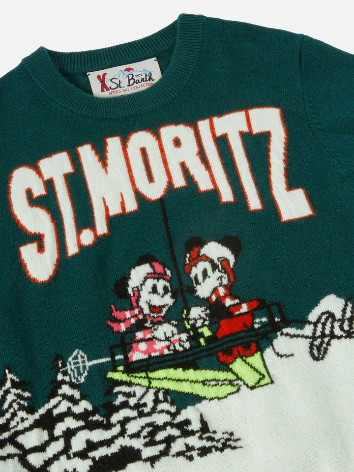 Douglas-Pullover mit Rundhalsausschnitt und Mickey- und Minnie-Jacquardmuster | DISNEY SPECIAL EDITION