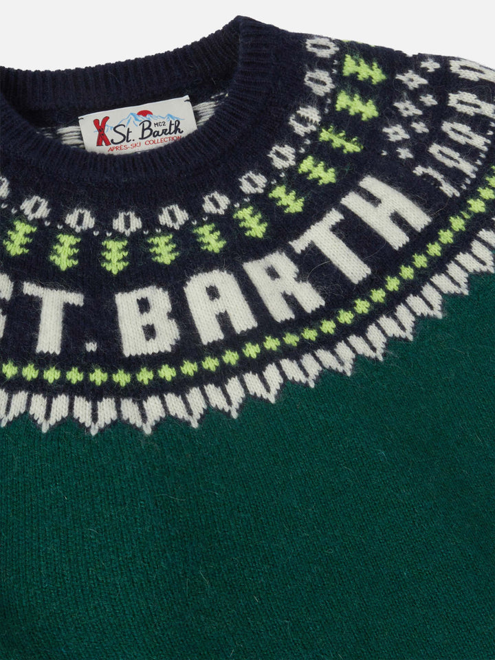 Maglione in alpaca Douglas con jacquard fair isle