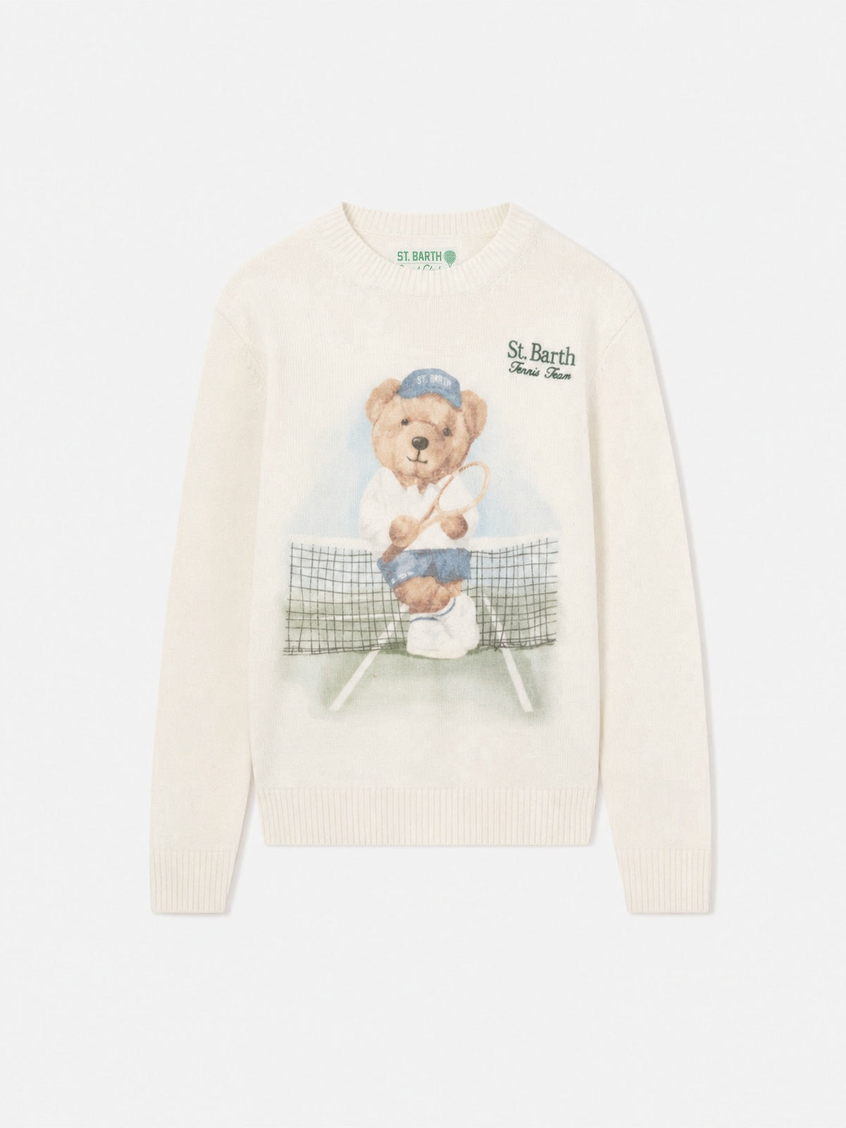 Pull Douglas avec imprimé ours en peluche et broderie 