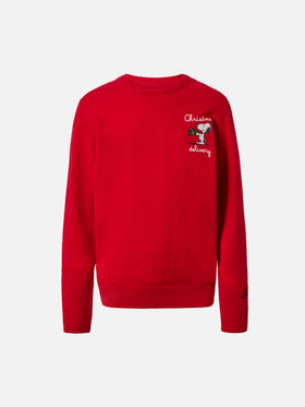 Maglione Douglas Light Embry in misto cashmere con ricamo Snoopy | PEANUTS SPECIAL EDITION