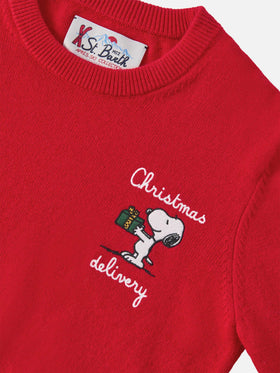 Maglione Douglas Light Embry in misto cashmere con ricamo Snoopy | PEANUTS SPECIAL EDITION