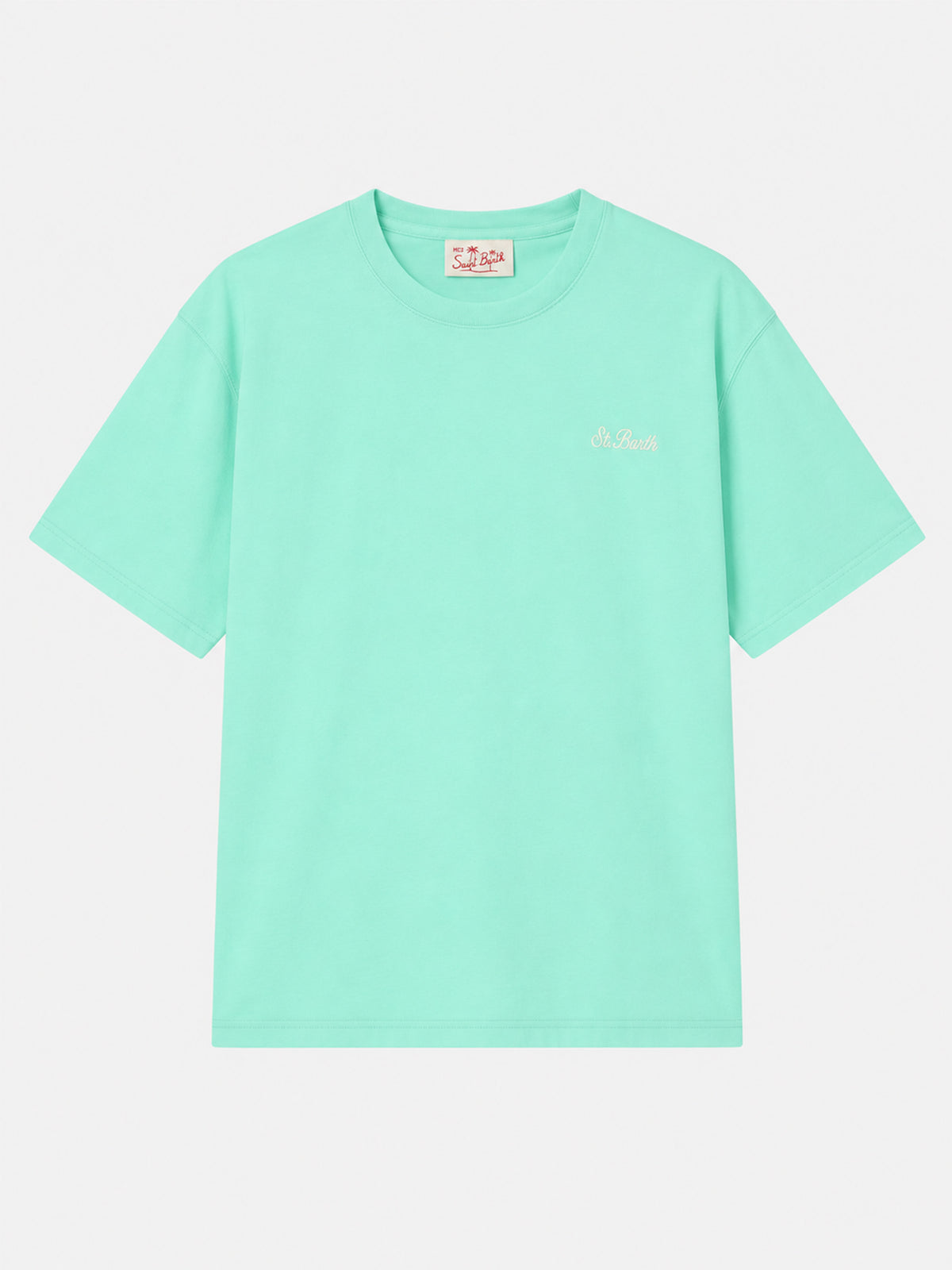 Dover T-Shirt aus salbeigrüner Baumwolle 