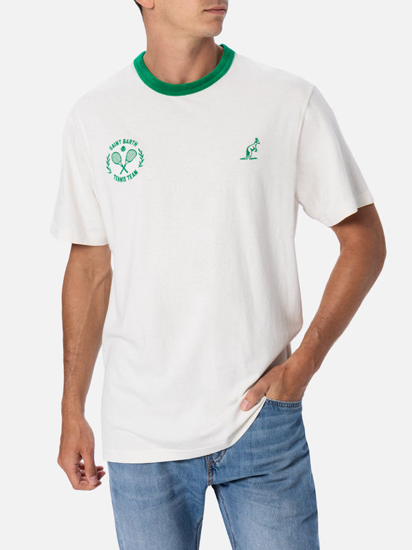 Man white cotton t-shirt Dover with Australian embroidery | AUSTRALIAN BRAND SPECIAL EDITION