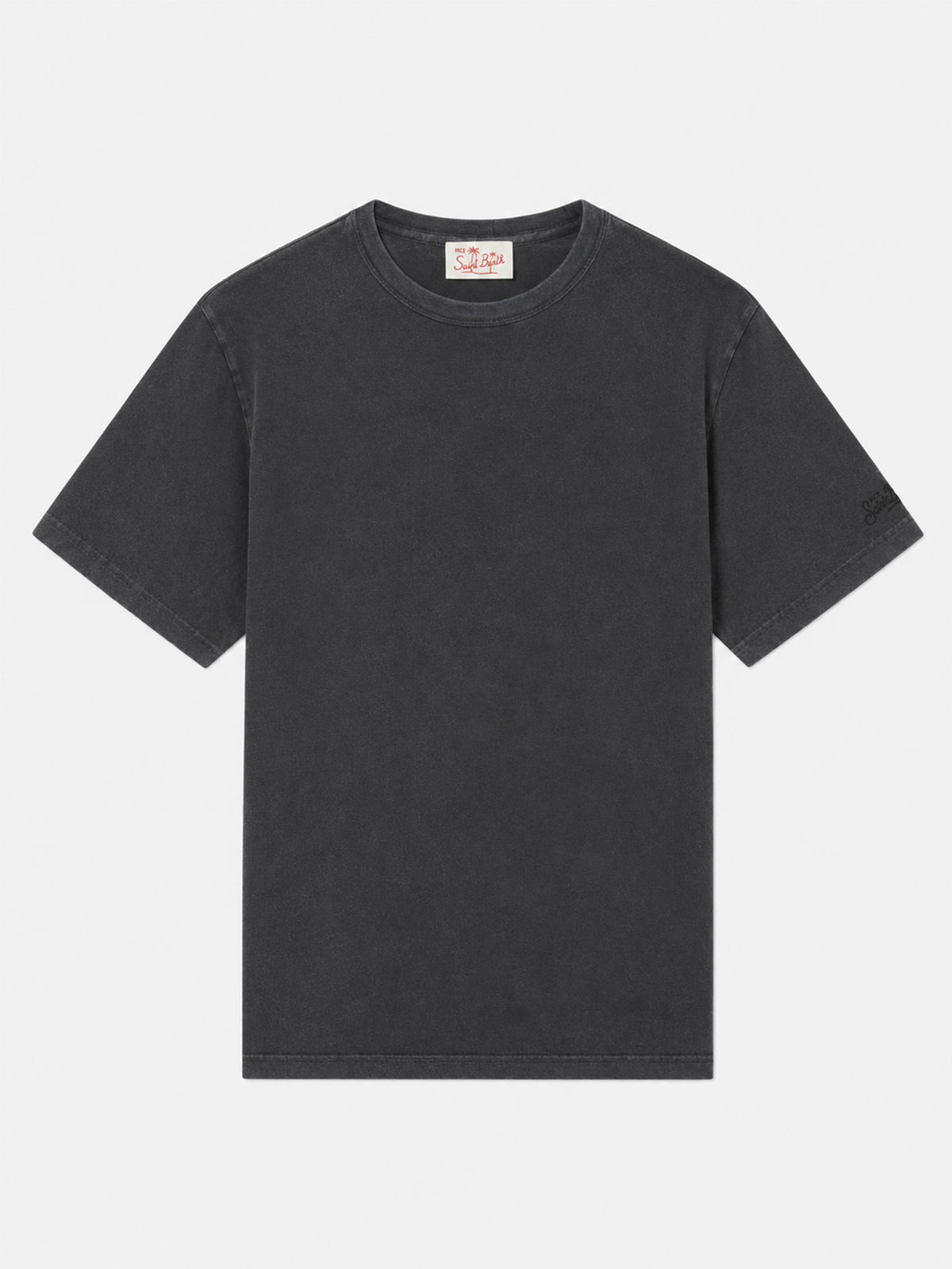 Black Dover T-shirt with logo embroidery