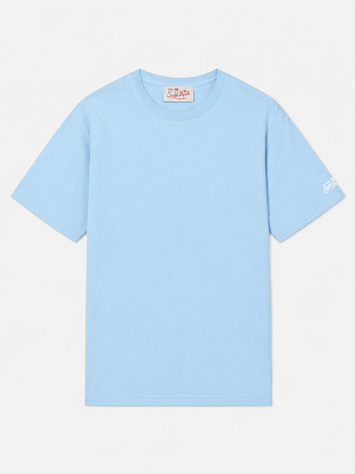 T-shirt Dover azzurra in cotone