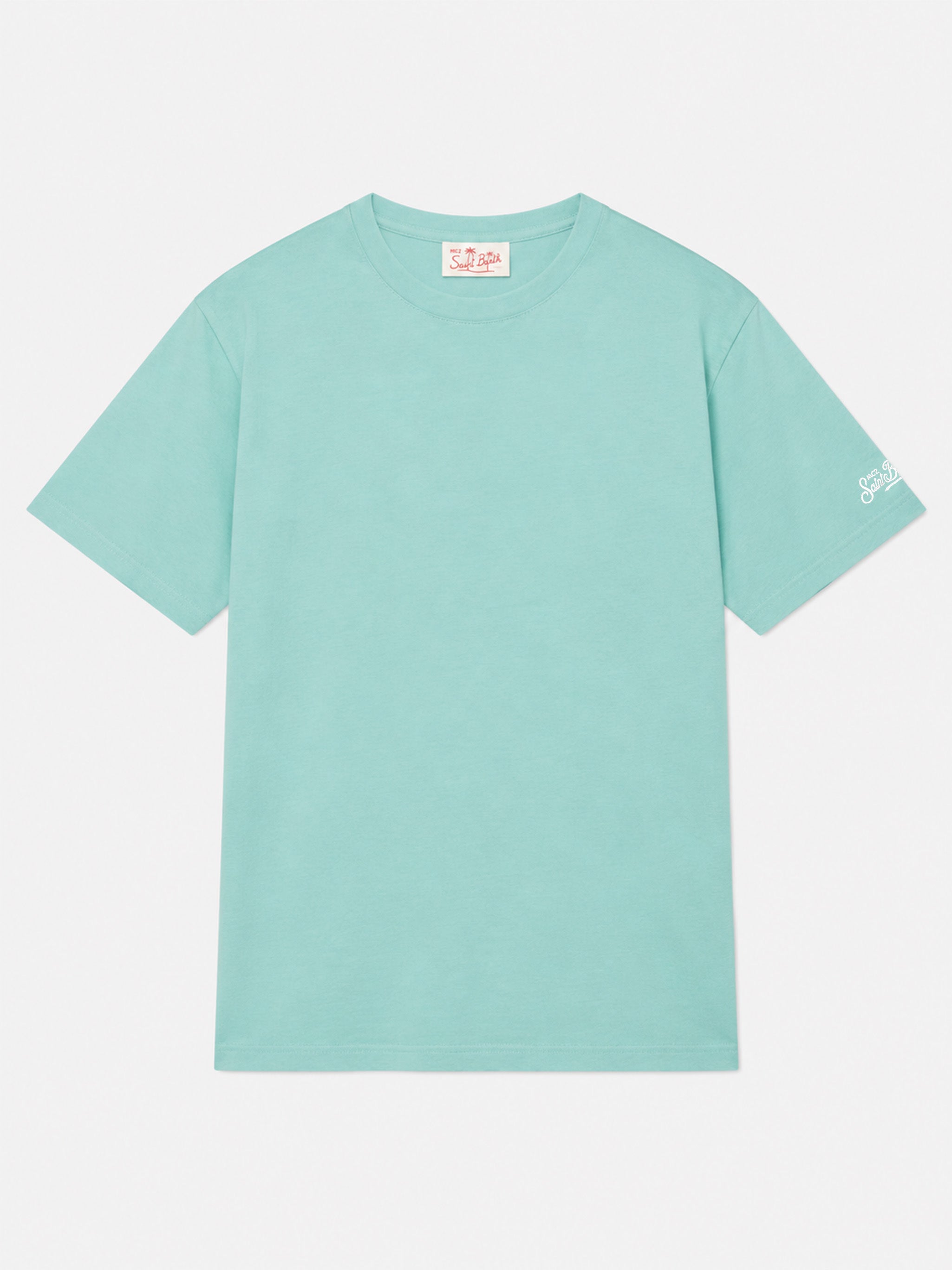 Sage green Dover cotton T-shirt – MC2 Saint Barth