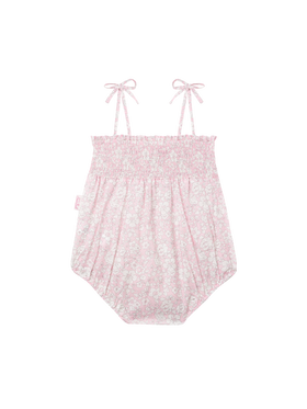 Dudu newborn cotton romper suit with flower print