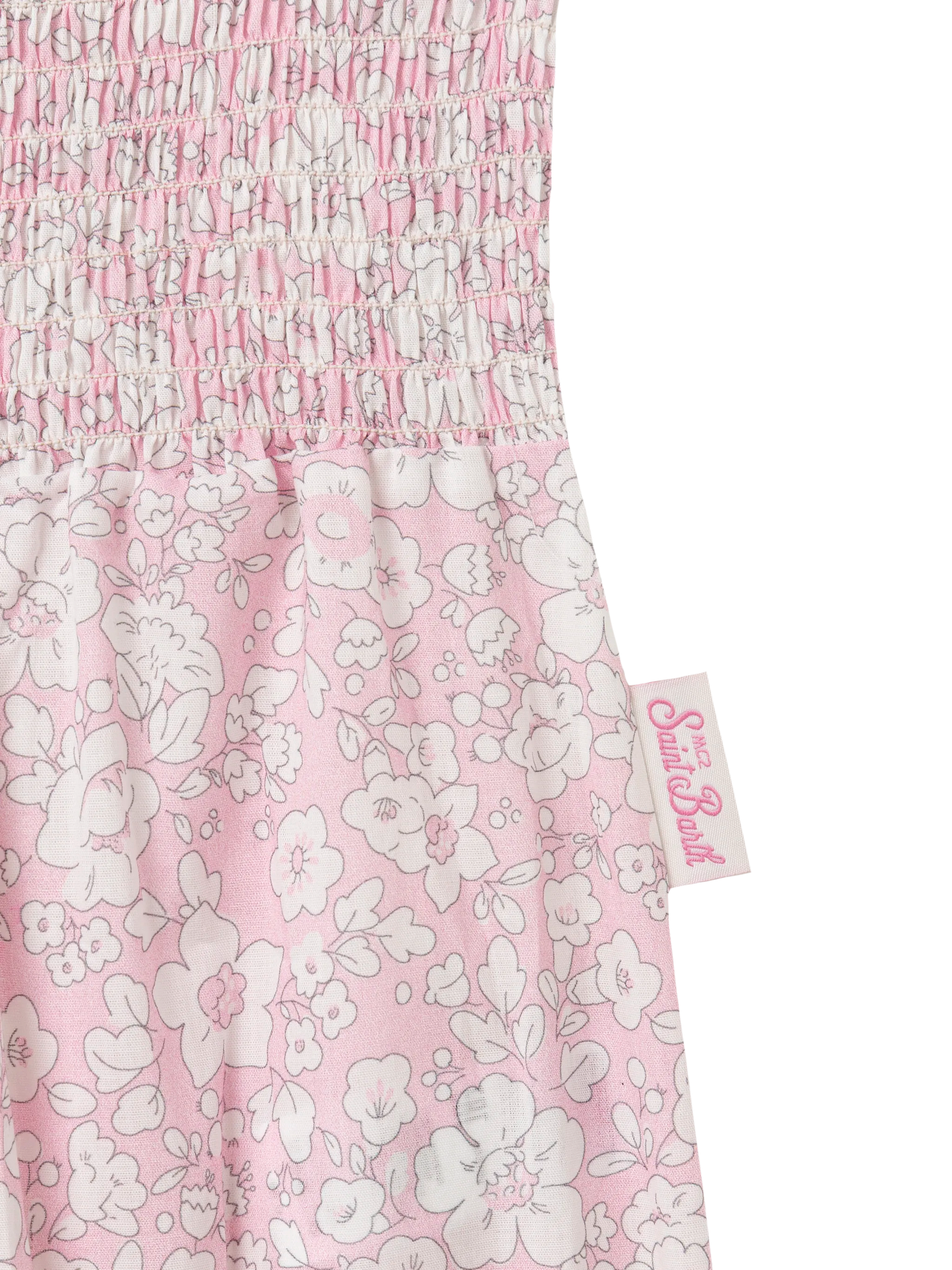 Dudu newborn cotton romper suit with flower print
