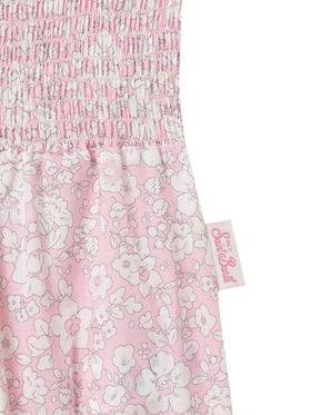 Dudu newborn cotton romper suit with flower print