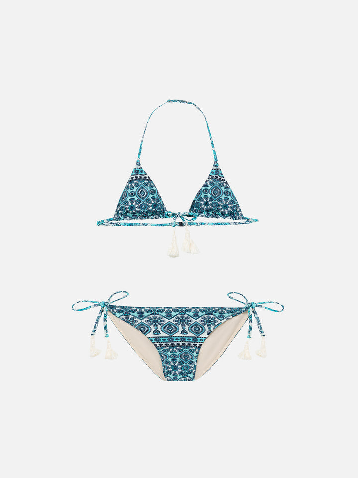 Mädchen-Bikini mit Gipsy-Print