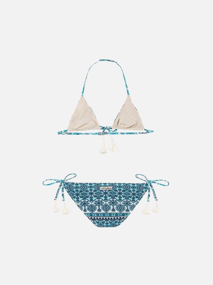 Mädchen-Bikini mit Gipsy-Print