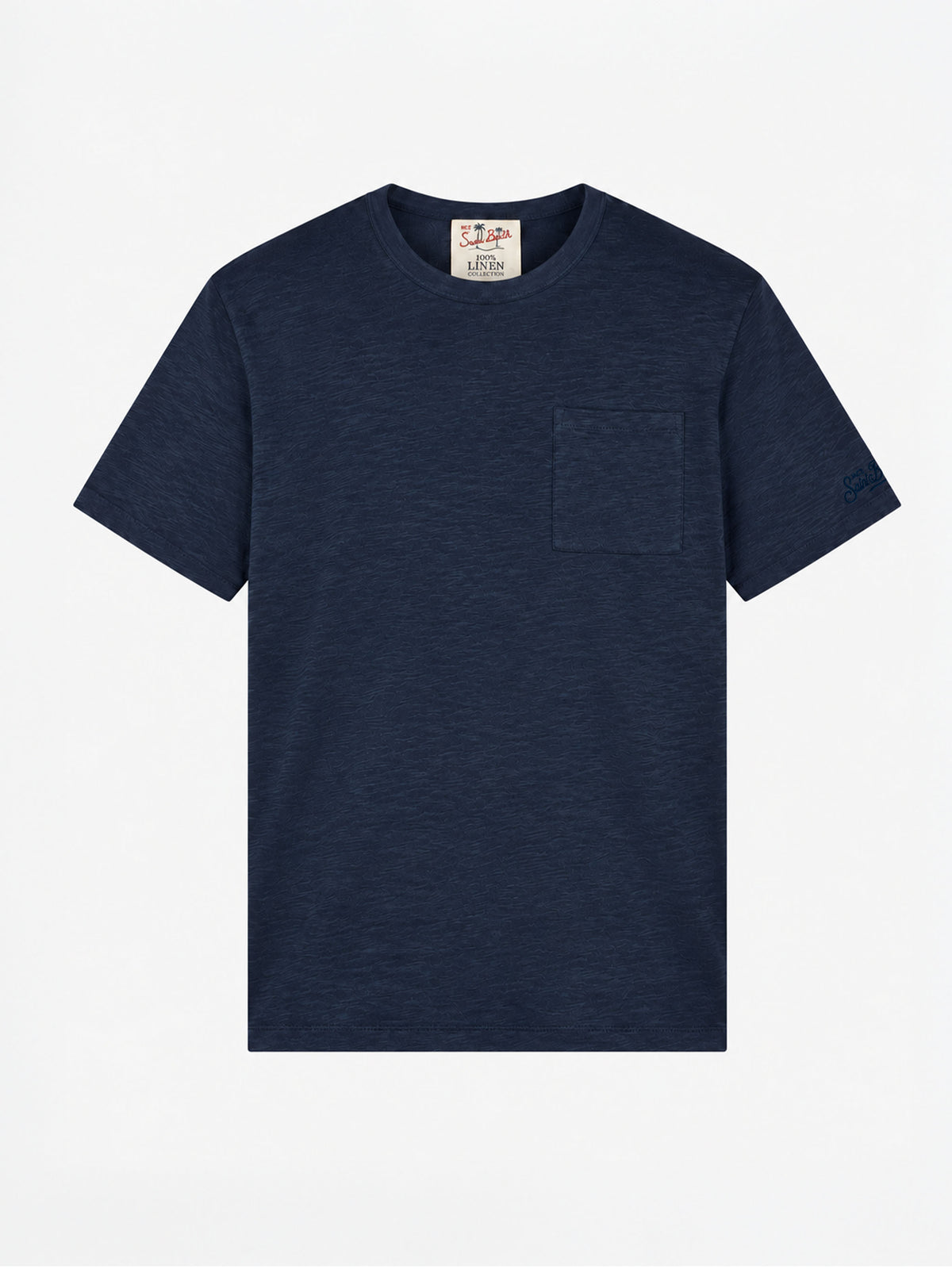 T-shirt Ecstasea en lin bleu marine 