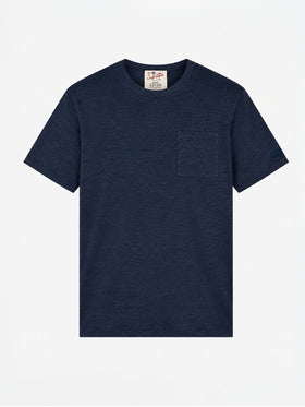 T-shirt Ecstasea en lin bleu marine 