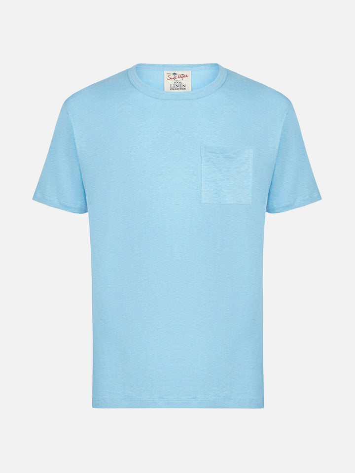 Light blue linen Ecstasea T-shirt