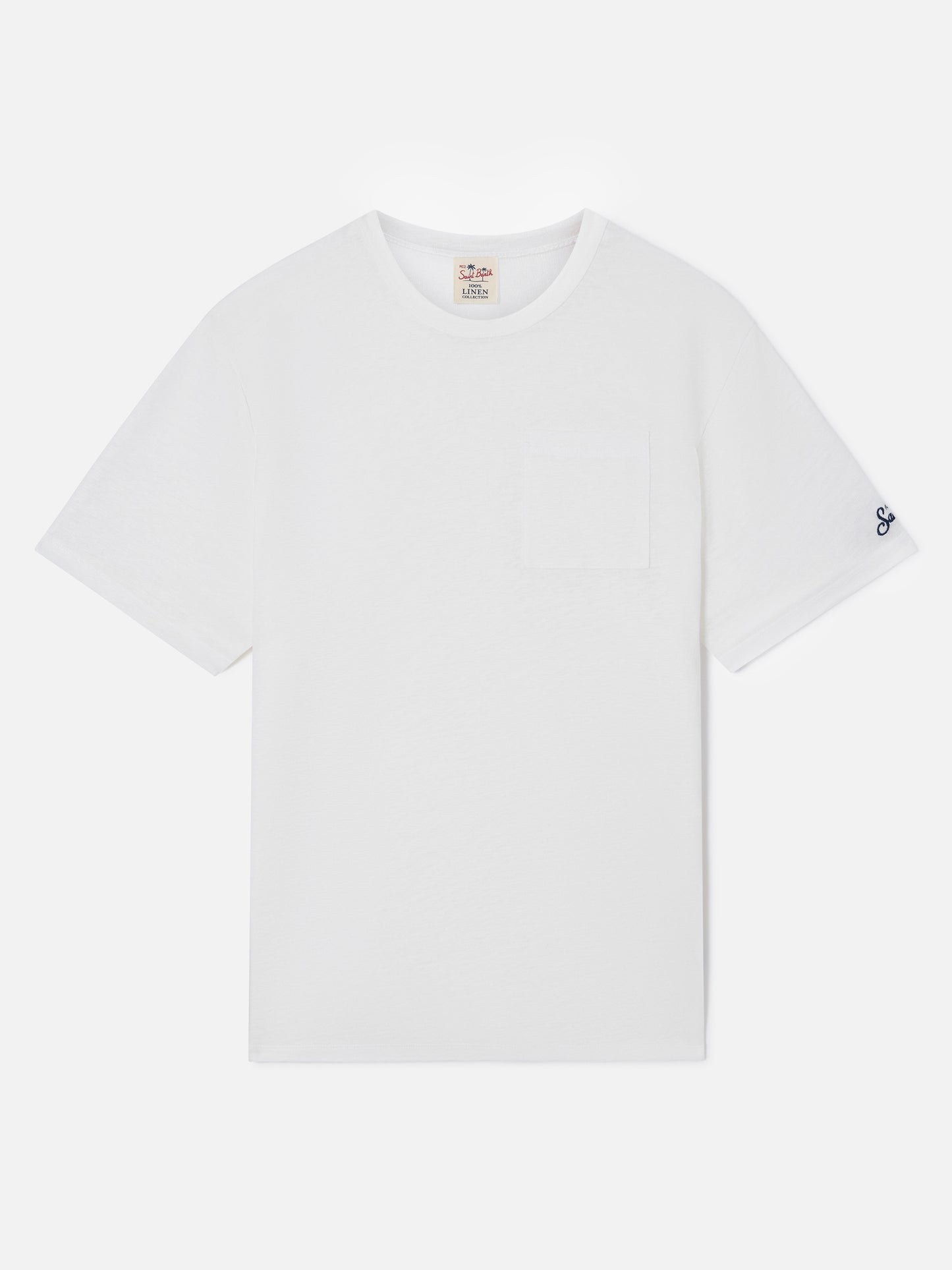 Ecstasea off-white linen jersey t-shirt