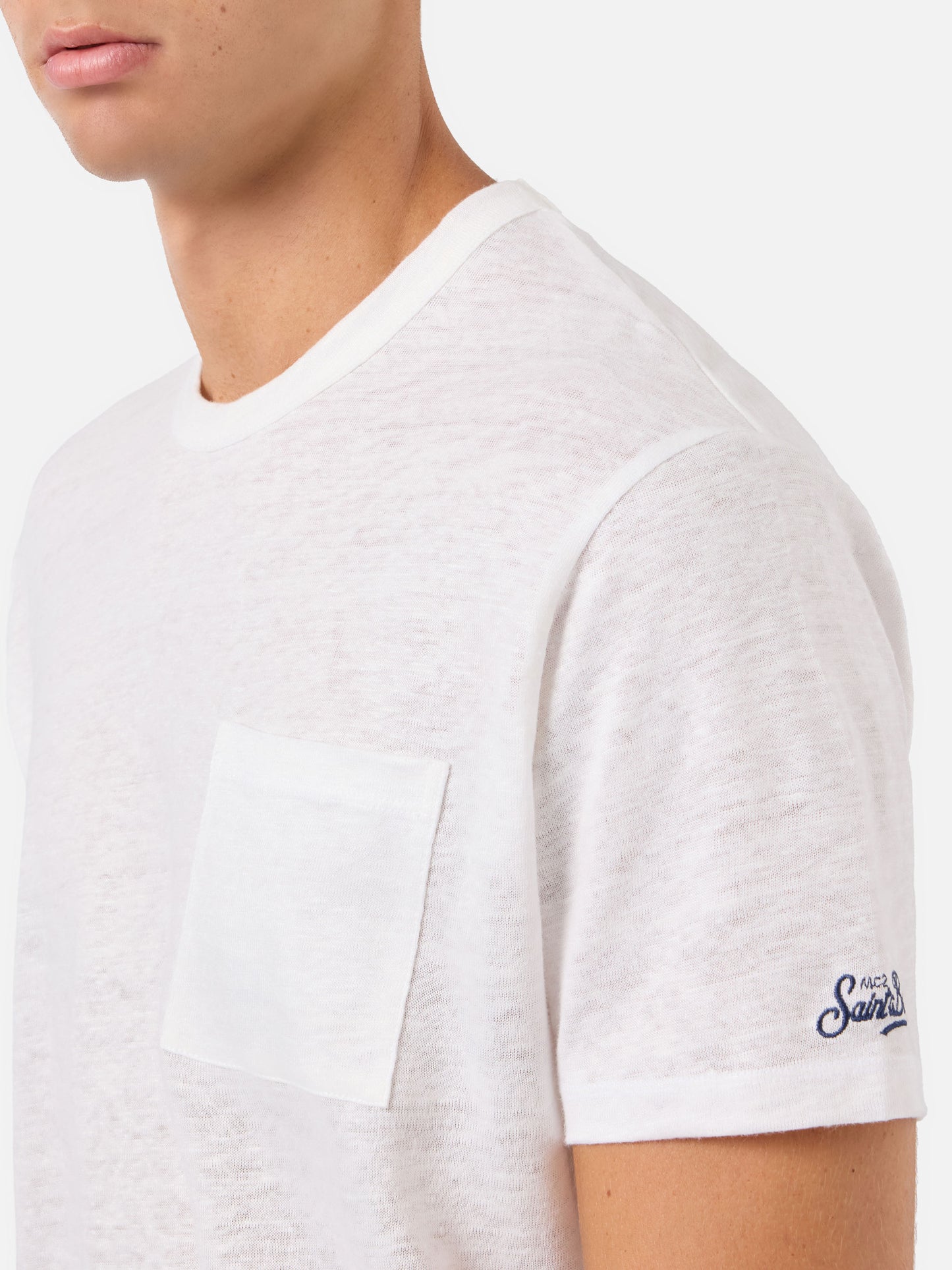 T-shirt Ecstasea in lino jersey panna