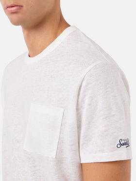 T-shirt Ecstasea in lino jersey panna