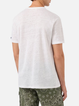 T-shirt Ecstasea in lino jersey panna