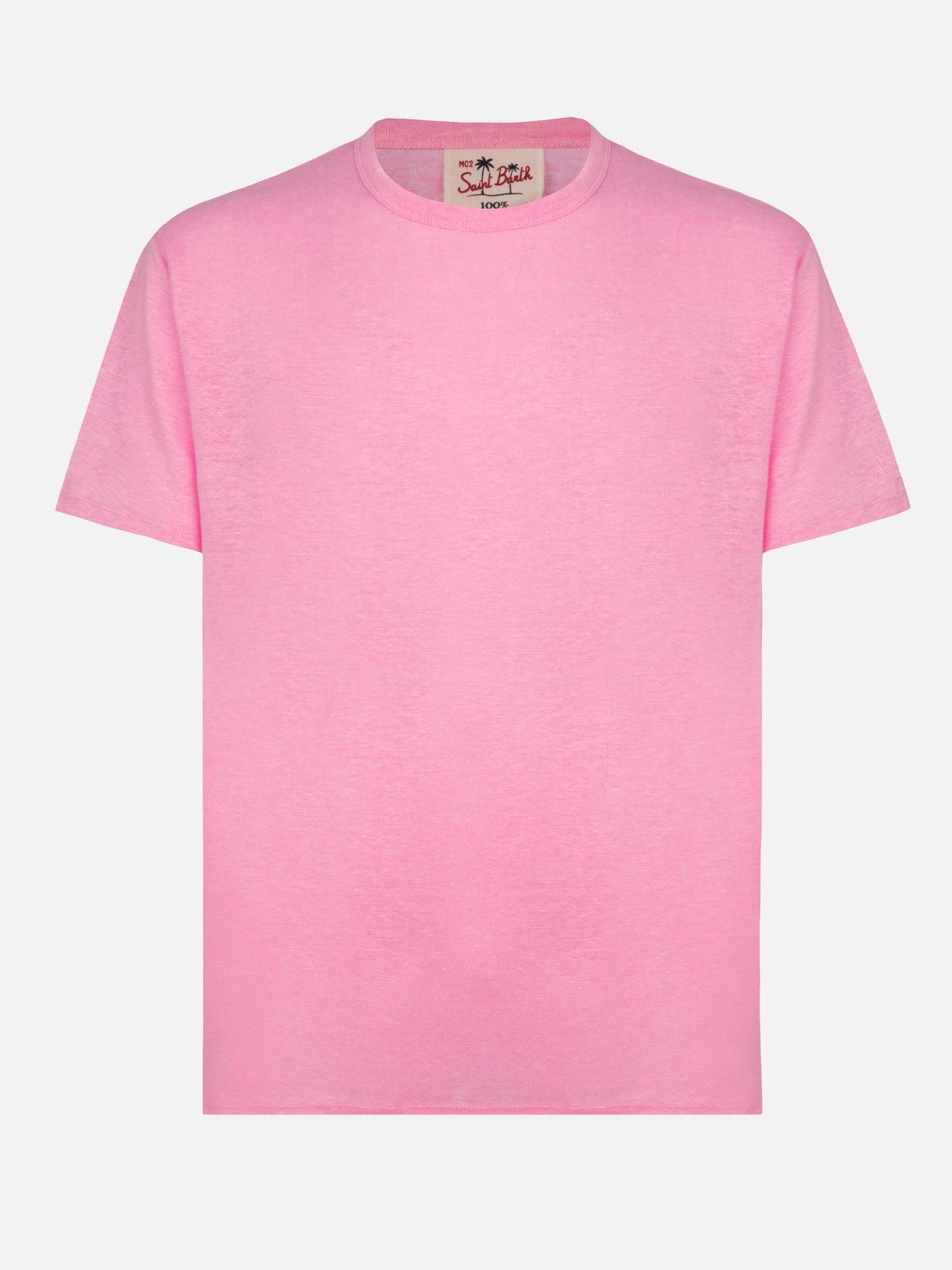 Tshirt Ecstasea in jersey di lino rosa