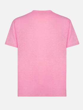 Tshirt Ecstasea in jersey di lino rosa