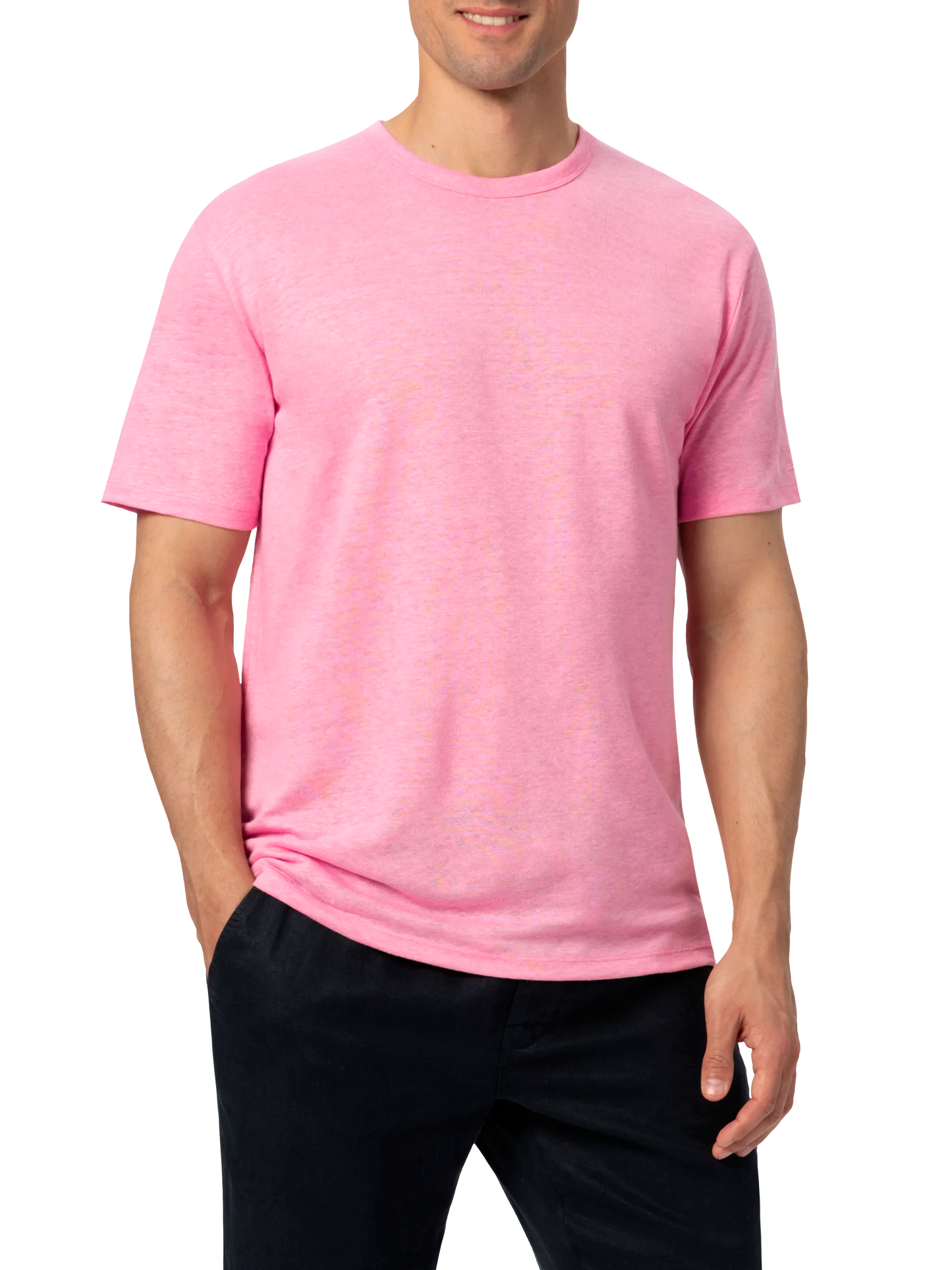 Tshirt Ecstasea in jersey di lino rosa