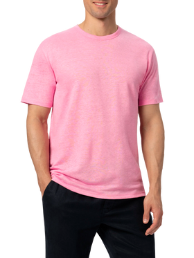 Tshirt Ecstasea in jersey di lino rosa