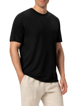Tshirt Ecstasea in jersey di lino nera