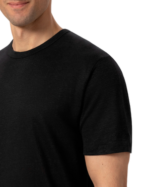 Tshirt Ecstasea in jersey di lino nera
