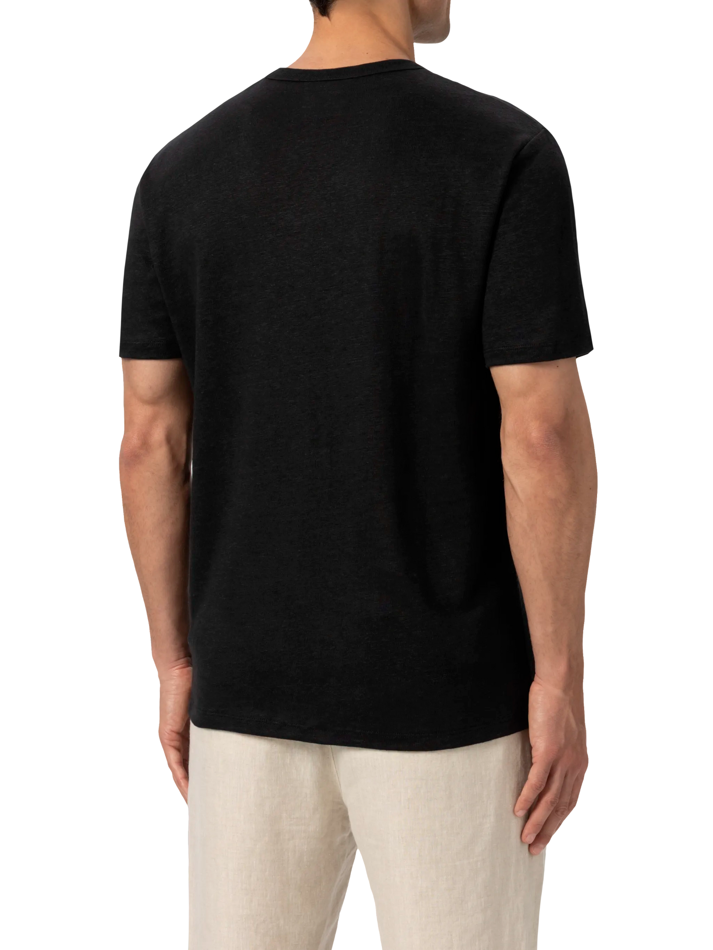 Tshirt Ecstasea in jersey di lino nera