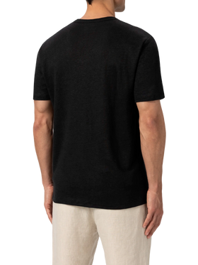 Tshirt Ecstasea in jersey di lino nera
