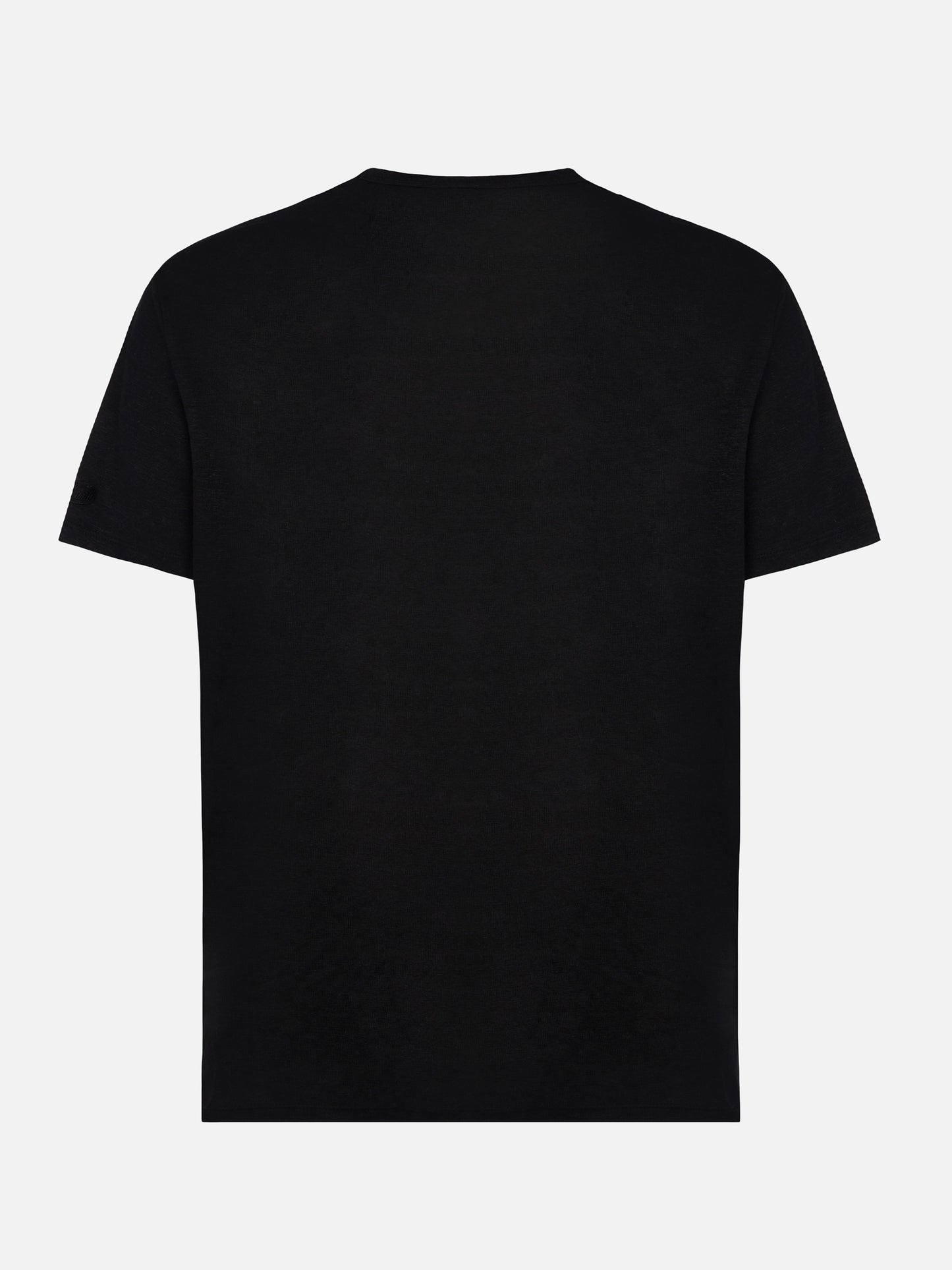 Black linen jersey t-shirt Ecstasea