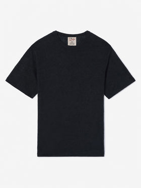 Camiseta de punto de lino negro Ecstasea 