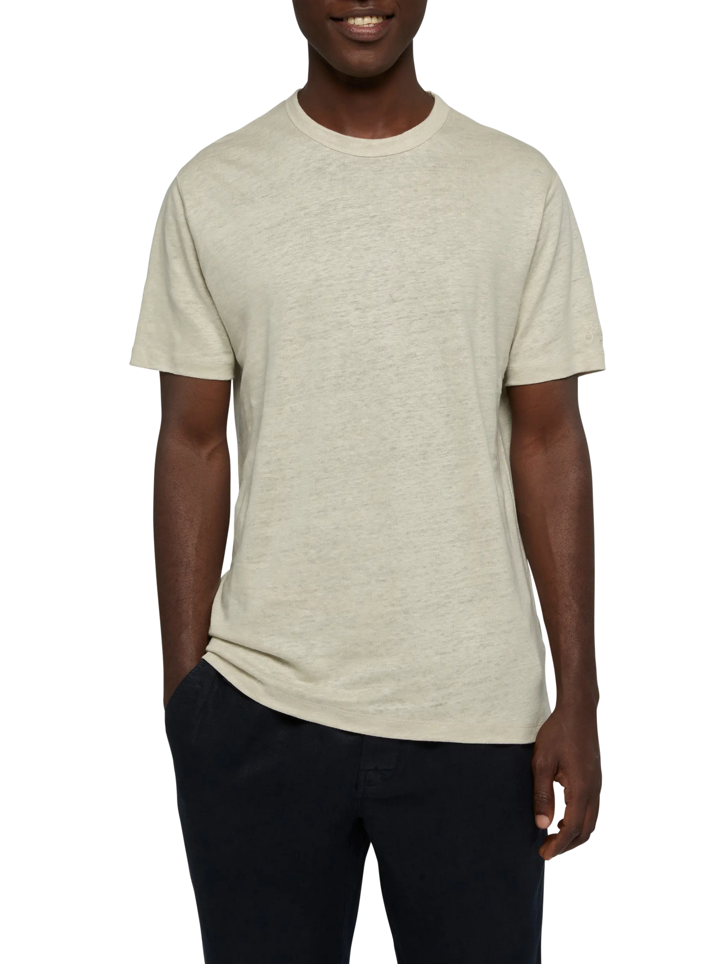 Tshirt Ecstasea in jersey di lino bianco sporco