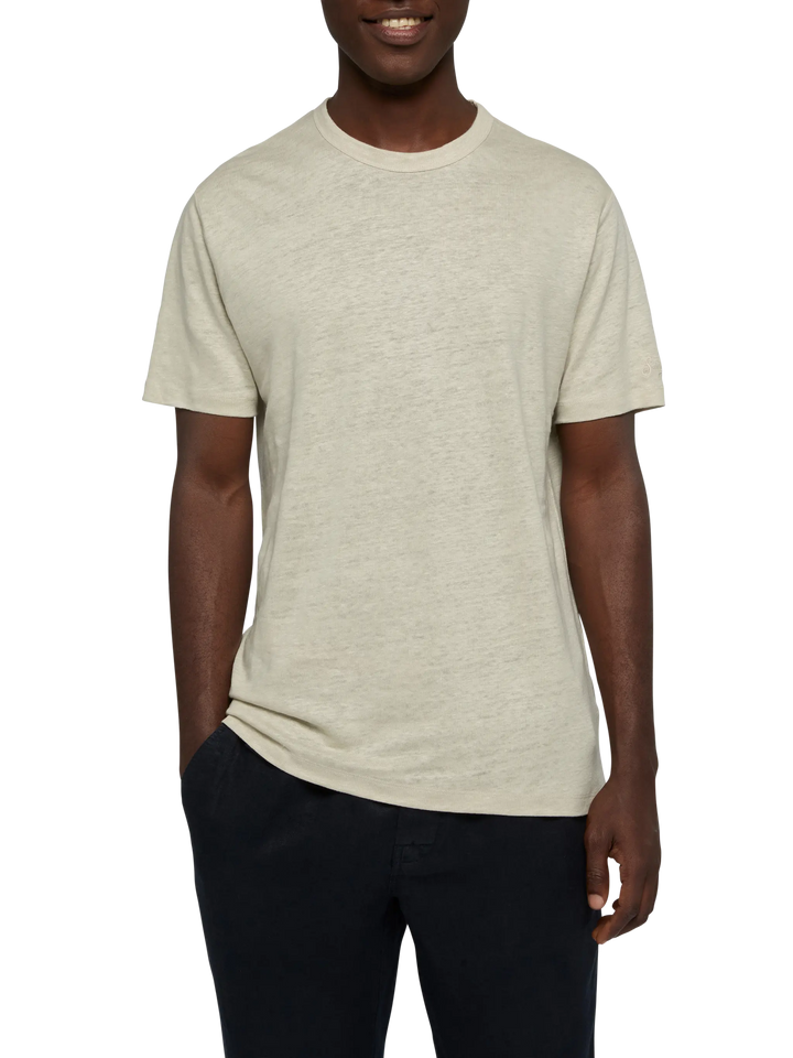 Tshirt Ecstasea in jersey di lino bianco sporco