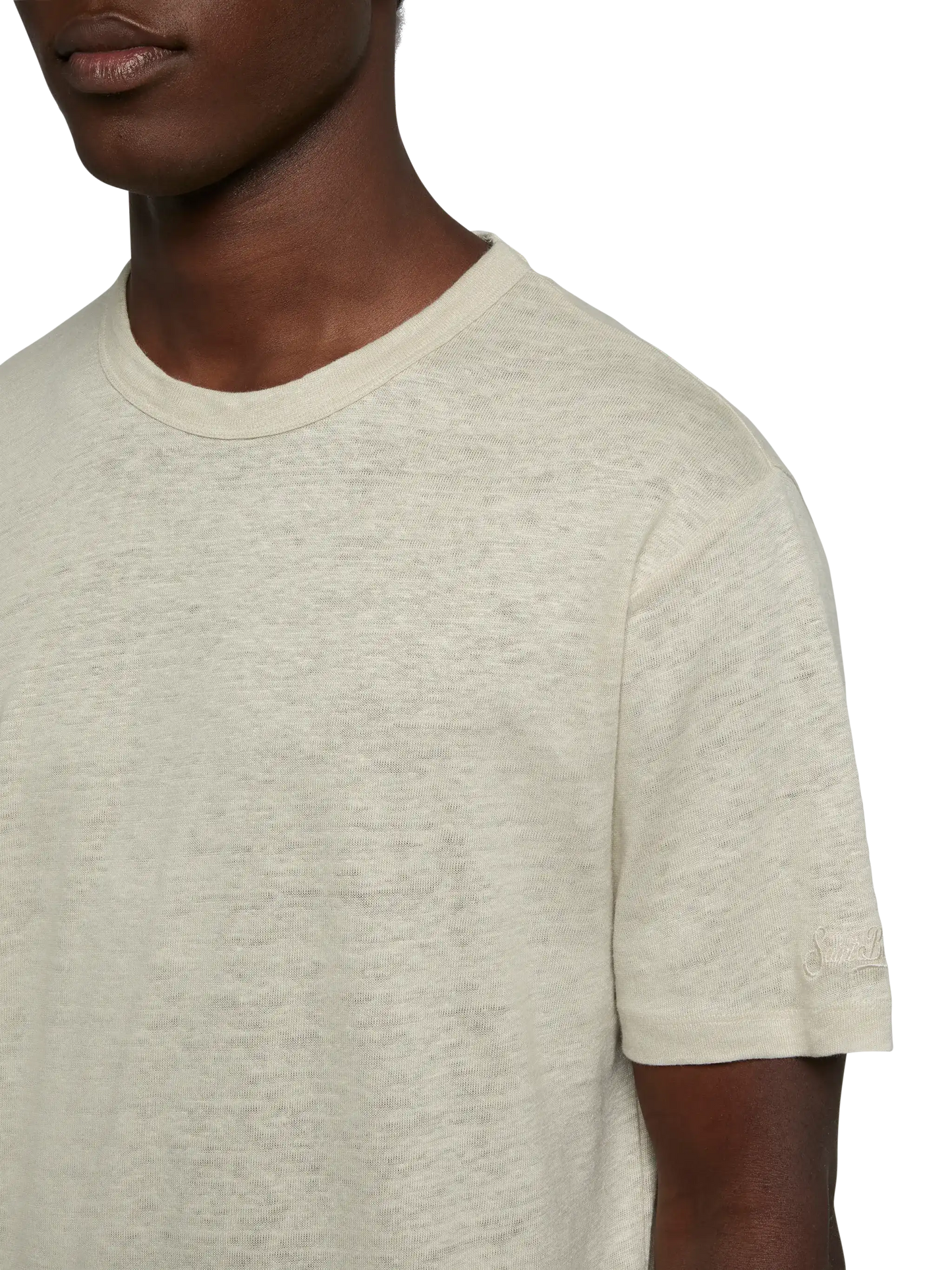 Tshirt Ecstasea in jersey di lino bianco sporco