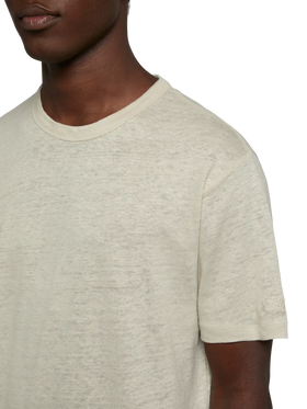 Tshirt Ecstasea in jersey di lino bianco sporco