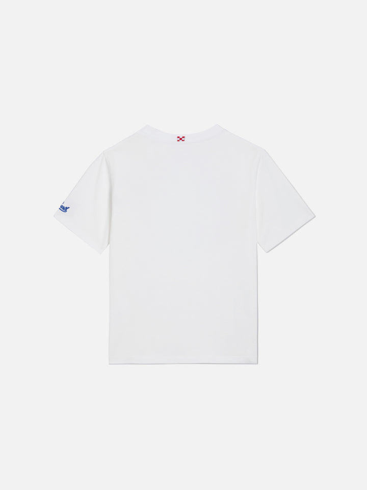 Eddy t-shirt with chest pocket and Sardines illustration