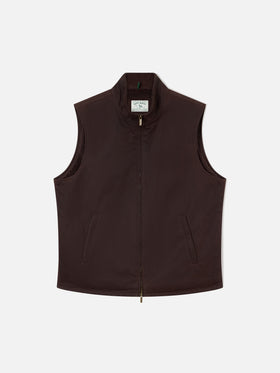 Gilet Brown Edgar ciré avec doublure teddy 