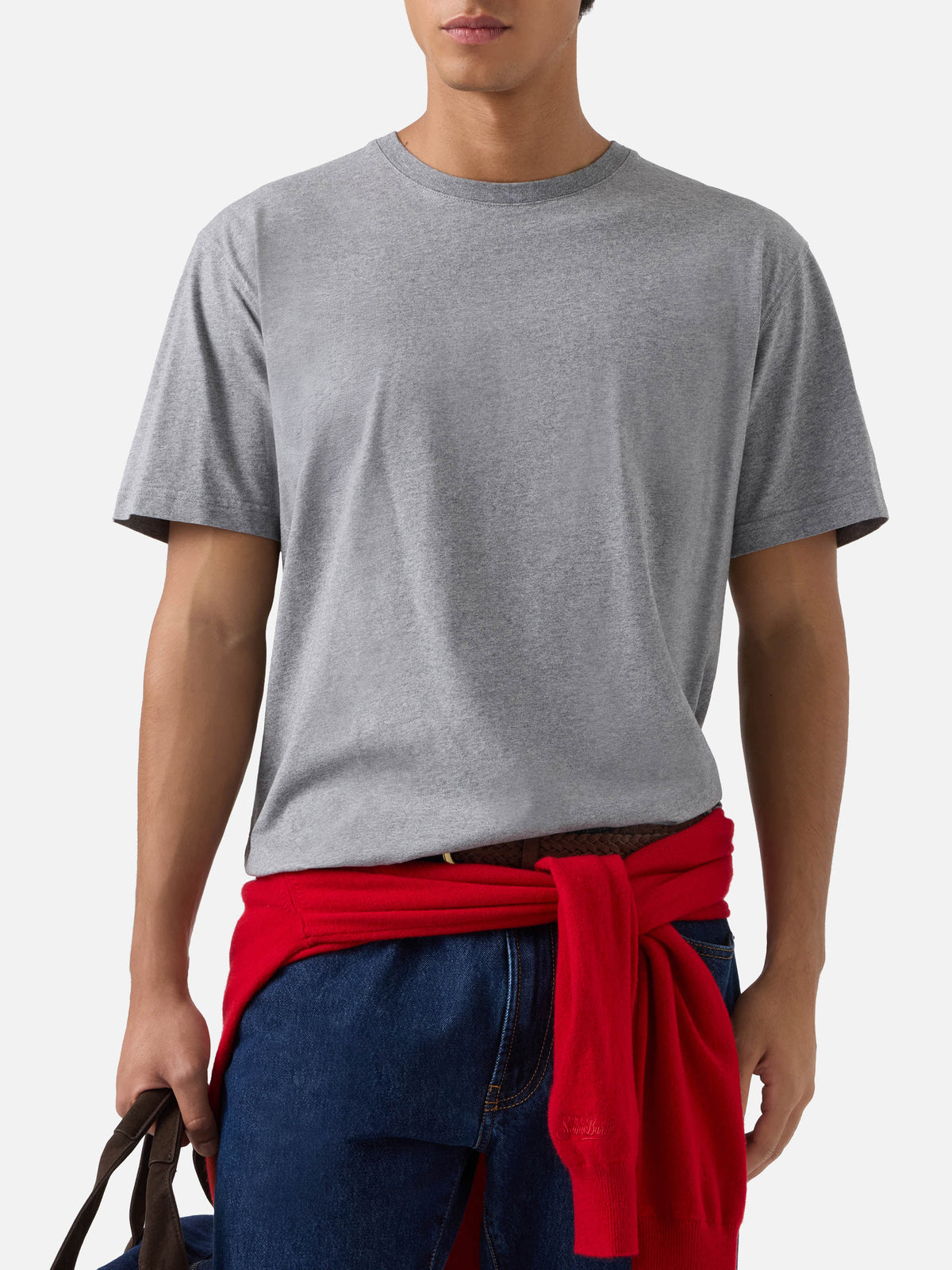 Jedes T-Shirt aus grauer Baumwolle 