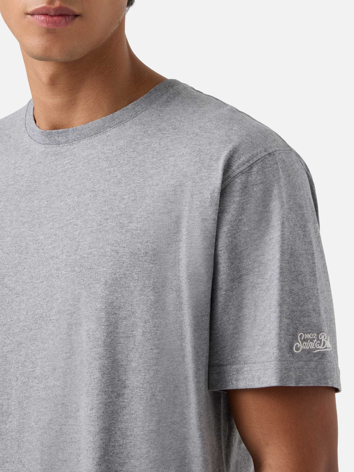 Jedes T-Shirt aus grauer Baumwolle 